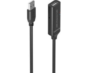 Cable Alargador USB 2.0 Aisens A101-0916/ USB Macho - USB Hembra/ 15m/ Negro