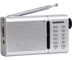 Radio Porttil Daewoo DW1037/ Plateada