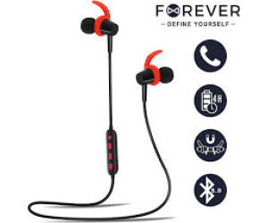 Auriculares bluetooth forever 4sport bsh - 400 red color rojo y negro