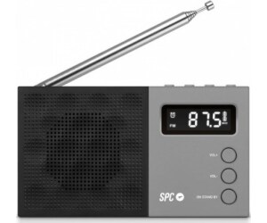 Radio fm spc jetty reloj -  despertador -  antena telescopica -  in 3.5mm