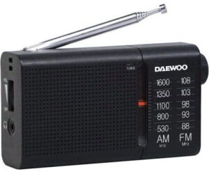 Radio Porttil Daewoo DW1119/ Negra