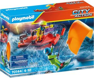 Playmobil rescate maritimo : rescate de kitsurfer con bote