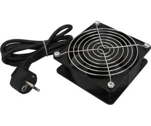 Ventilador Wp 120x120x38 220v Para Rack, Enchufe Schuko, Cable 2mt