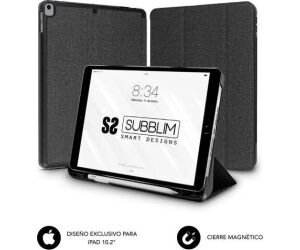 Funda Subblim Shock Case para Tablet iPad 9/8/7 Gen 10.2"/ Negra