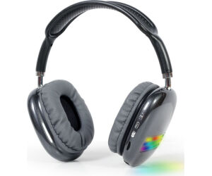 Auriculares Gembird Estero Bluetooth Con Efecto De Luz Led Negro