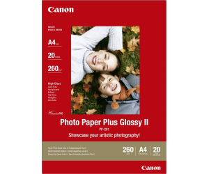 Papel fotografico canon 2311b019 brillo ii plus pp - 201 a4 -  20 hojas