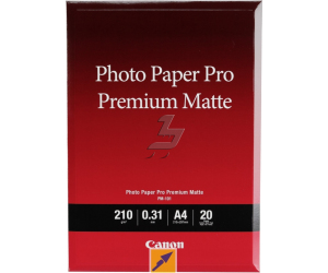 Papel fotografico canon 8657b005 pro premium pm - 101 -  210 x 297 mm -  20 hojas a4