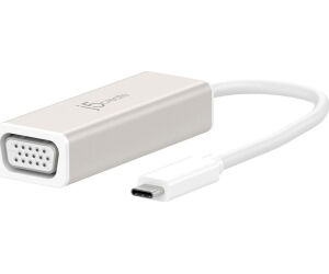 j5create JCA111 Adaptador gráfico USB 1920 x 1080 Pixeles Aluminio, Blanco