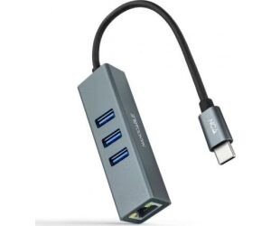 Nanocable Conversor USB-C Ethernet +3xUSB 3.0