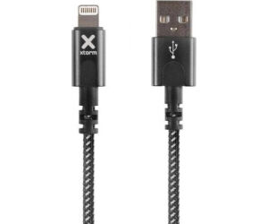 Cable USB 2.0 Lightning Xtorm CX2021/ USB Macho - Lightning Macho/ Hasta 12W/ 480Mbps/ 3m/ Negro