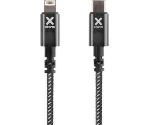 Cable USB Tipo-C Lightning Xtorm CX2041/ USB Tipo-C Macho - Lightning Macho/ Hasta 60W/ 480Mbps/ 3m/ Negro