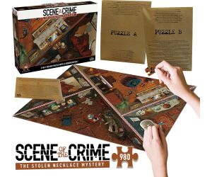 Juego de mesa puzzle escena del crimen el misterio del collar robado