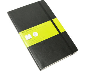 Libreta Clasica Tapa Blanda Negra L (13x21cm) Lisa Moleskine Qp618