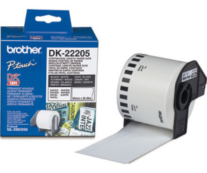 Cinta Brother De Papel Continuo Blanca 62mm X 30,48m