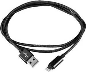 Cable silver ht usb -  lightning mfi led luxury -  macho - macho -  1m -   gris oscuro