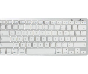 Bluestork BS-KB-MICRO/BT/SP teclado Bluetooth QWERTY Español Plata, Blanco