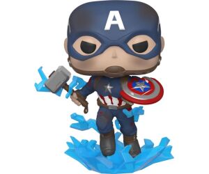 Funko pop marvel los vengadores endgame capitan america con escudo roto & mjolnir 45137