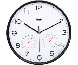 Reloj Pared Trevi Om 3510 T 30cm Wall Clock+term.+hygrom. Black