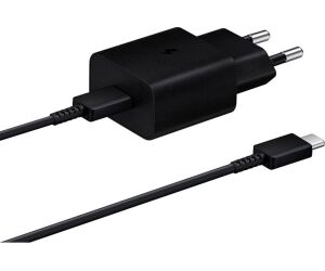 Cargador samsung ep - t1510 usb tipo c  negro + cable usb tipo c 15w