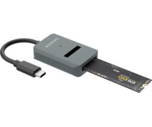 Dock USB Tipo-C para SSD M2 SATA/NVMe Aisens ASUC-M2D012-GR/ Gris