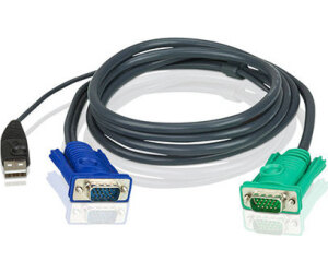 Aten 2L5203U cable para video, teclado y ratón (kvm) Negro 3 m