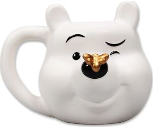 Taza 3d half moon bay winnie the pooh  abeja dorada 550ml