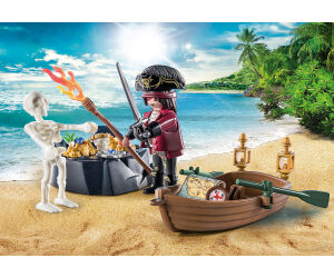 Playmobil starter pack pirata con bote de remos