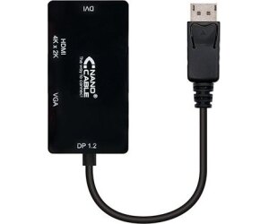 Nanocable Conversor Displayport  A VGA/DVI/HDMI