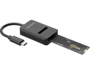 Dock USB Tipo-C para SSD M2 SATA/NVMe Aisens ASUC-M2D011-BK/ Negro