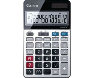 Calculadora canon sobremesa hs - 20tsc -  12 digitos -  alimentacion solar y pila reemplazable