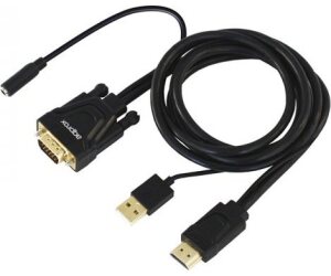 Adaptador Hdmi A Vga + Audio + Alimentacion Approx