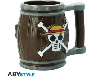 Taza 3d abysse one piece barril jolly roger logo