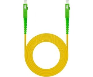 Cable De Fibra Optica Sc/apc A Sc/apc Simplex Lszh 120 M Amarillo Nanocable