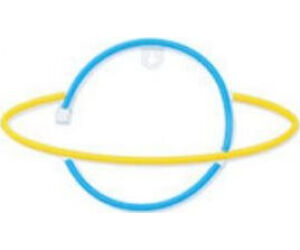 Luz Neon Forever Light Neon LED Saturn Yellow Blue/ Funciona a Pilas y USB