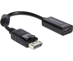 Delock Adaptador Displayport M a HDMI H Negro