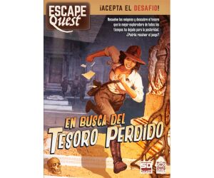 Juego de mesa escape quest 1: en busca del tesoro perdido formato libro pegi 12