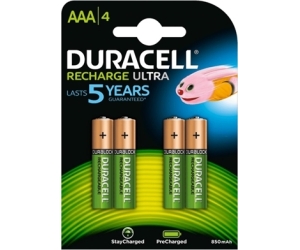 Duracell Pila Recargable HR03 AAA 900mAh Blister*4