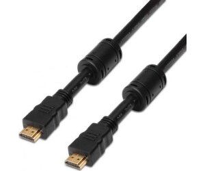 Cable HDMI 1.4 Aisens A119-0102/ HDMI Macho - HDMI Macho/ Hasta 10W/ 720Mbps/ 10m/ Negro