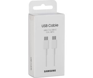 Cable samsung original ep - dx310jwegeu usb tipo c -  usb tipo c blanco 1.8m