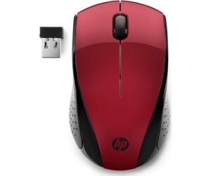 Mouse raton hp optico wireless inalambrico 220 rojo