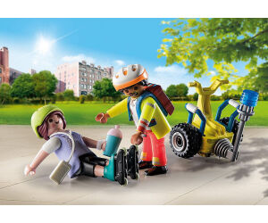 Playmobil starter pack rescate con balance racer