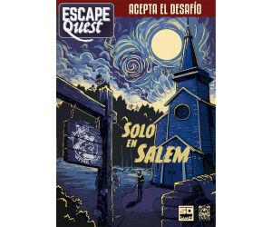 Juego de mesa escape quest 3: solo en salem formato libro pegi 12