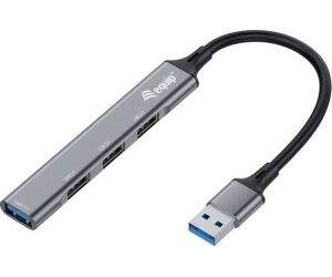 Hub usb equip life 1 x usb 3.0 - 3 x usb 2.0 - aluminio