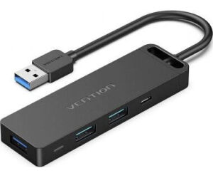 Docking USB 3.0 Vention CHVBB/ 3xUSB/ 1xMicroUSB PD/ 1xLector Tarjetas/ Negro