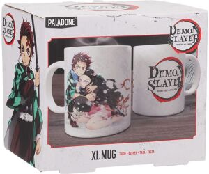 Taza xl paladone demon slayer tanjiro y nezuko