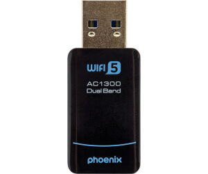 Phoenix nano adaptador usb receptor red inalmbrico 1300mbps dual band