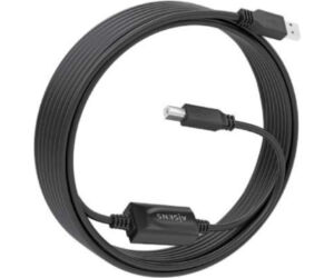 Cable Usb 2.0 Aisens Con Amplificador Tipo A/m-b/m, Negro, 10m