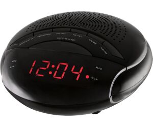 Radio reloj despertador nevir nvr - 335dd negro sintonizador am - fm