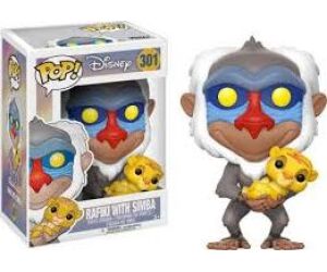 Funko pop el rey leon rafiki con simba