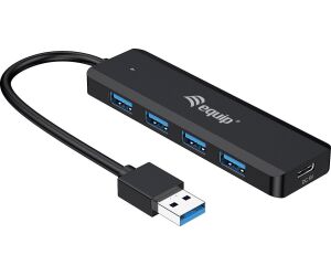 Hub usb equip life a 4 x usb 3.2 - 1 x usb tipo c + adaptador usb tipo c